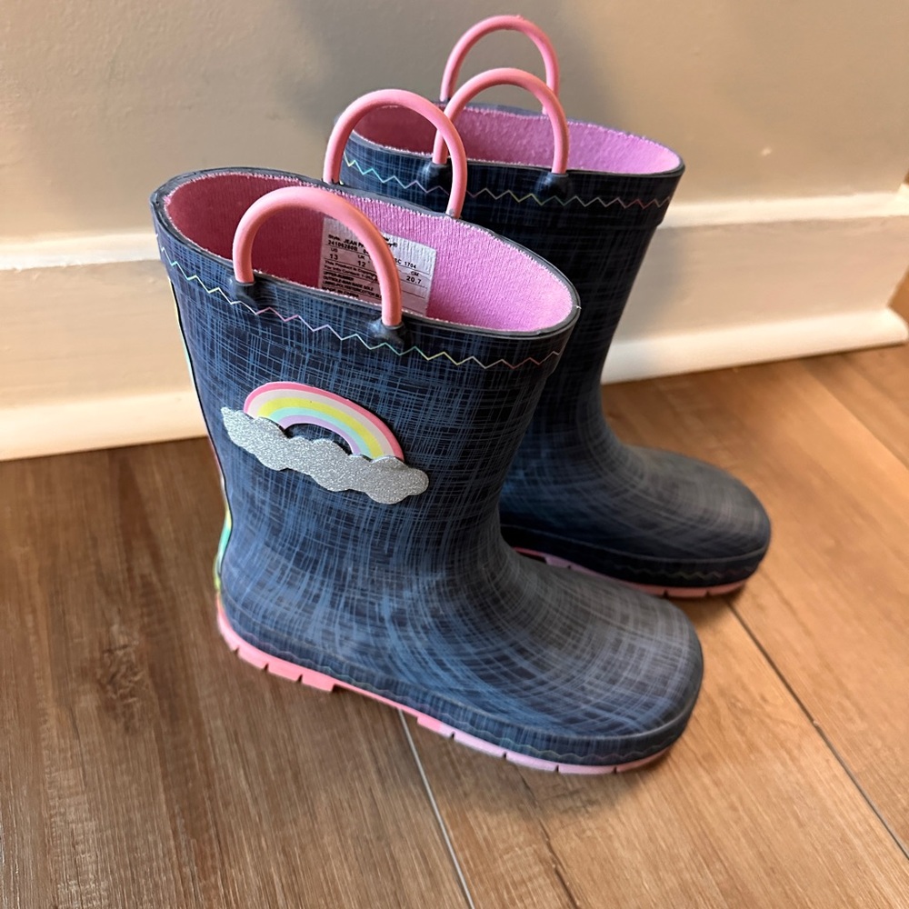 Kids' Rainbow Rain Boots